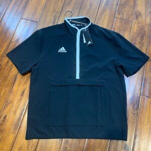 adidas Short Sleeve Woven 1/4 Zip Jacket / Men’s Medium